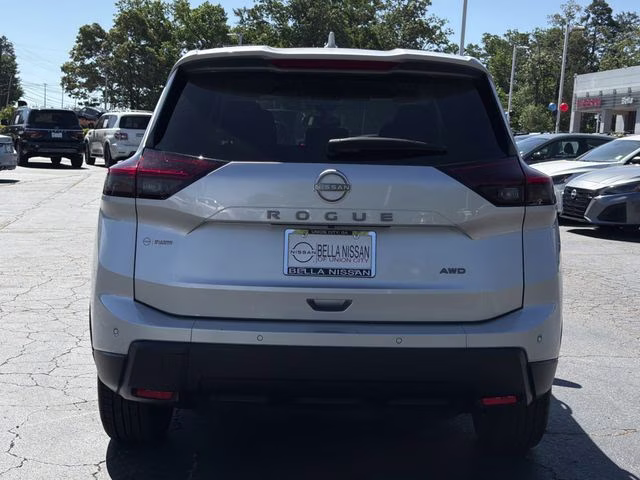 2025 Brilliant Silver Metallic Nissan Rogue SV AWD SUV