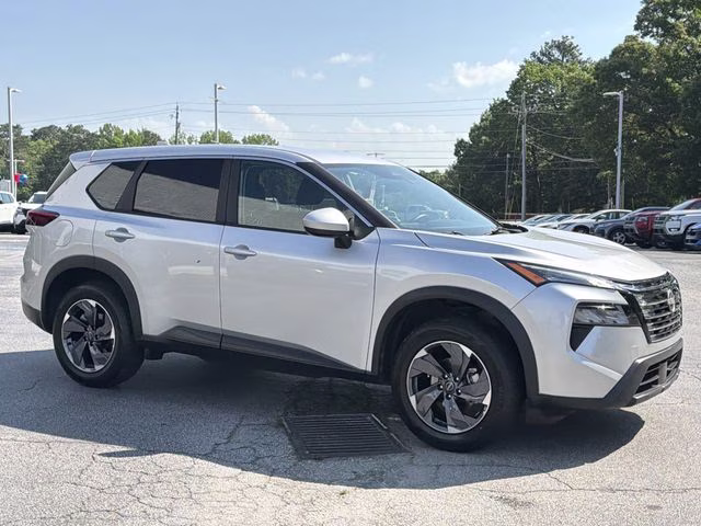 2025 Brilliant Silver Metallic Nissan Rogue SV FWD SUV