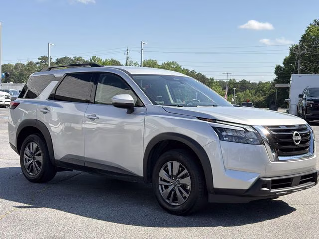 2025 Gun Metallic Nissan Pathfinder SV 4X4 SUV