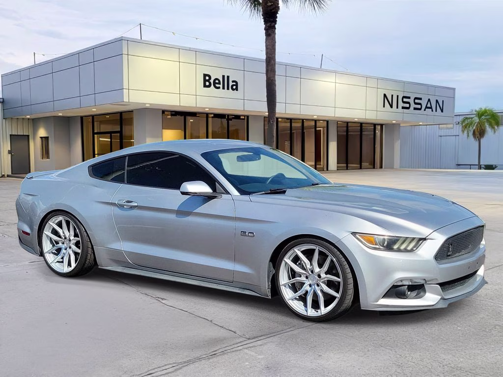 2015 Ingot Silver Ford Mustang GT Premium RWD Coupe