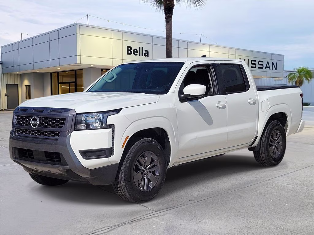 2025 Glacier White Nissan Frontier SV RWD Truck
