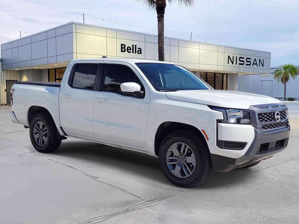 2025 Glacier White Nissan Frontier SV RWD Truck