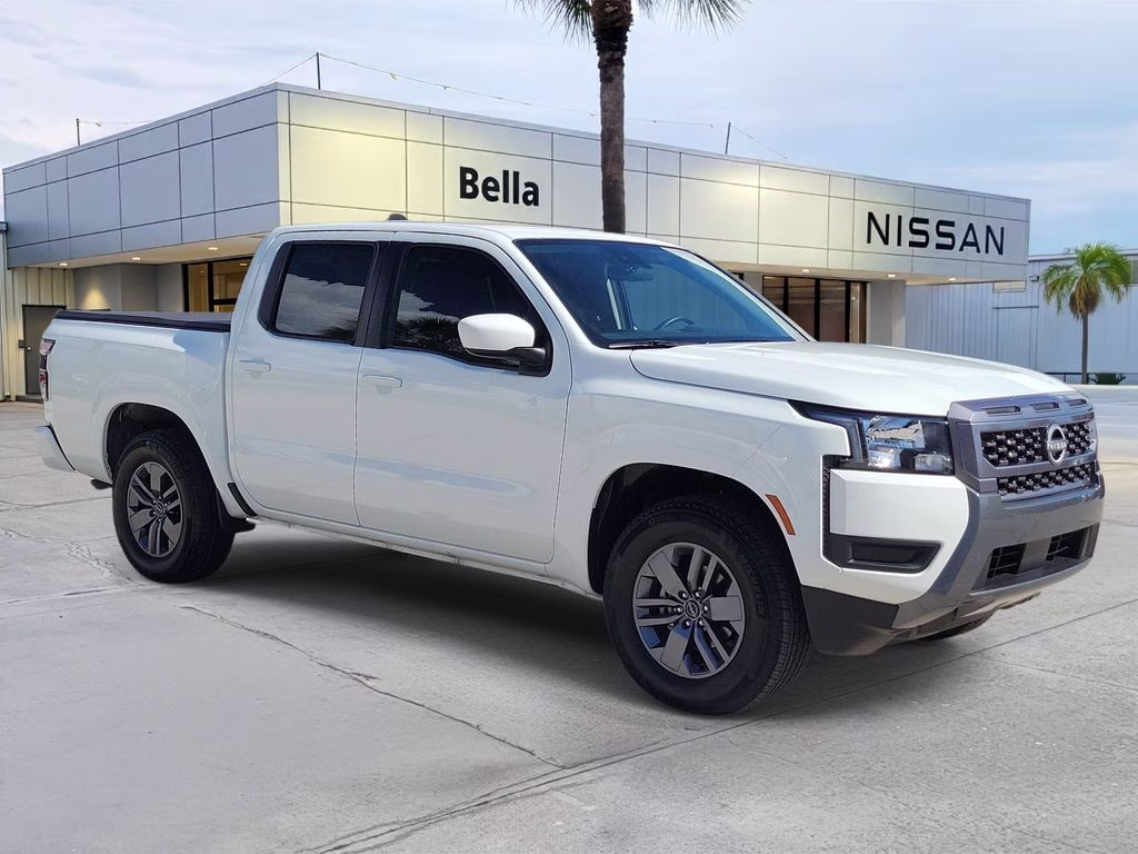 2025 Glacier White Nissan Frontier SV RWD Truck