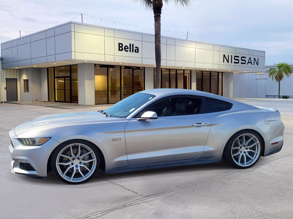 2015 Ingot Silver Ford Mustang GT Premium RWD Coupe
