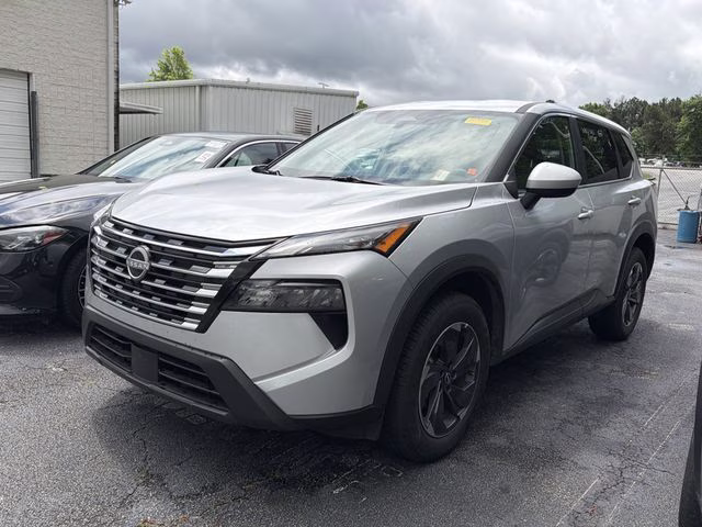 2025 Brilliant Silver Metallic Nissan Rogue SV FWD SUV