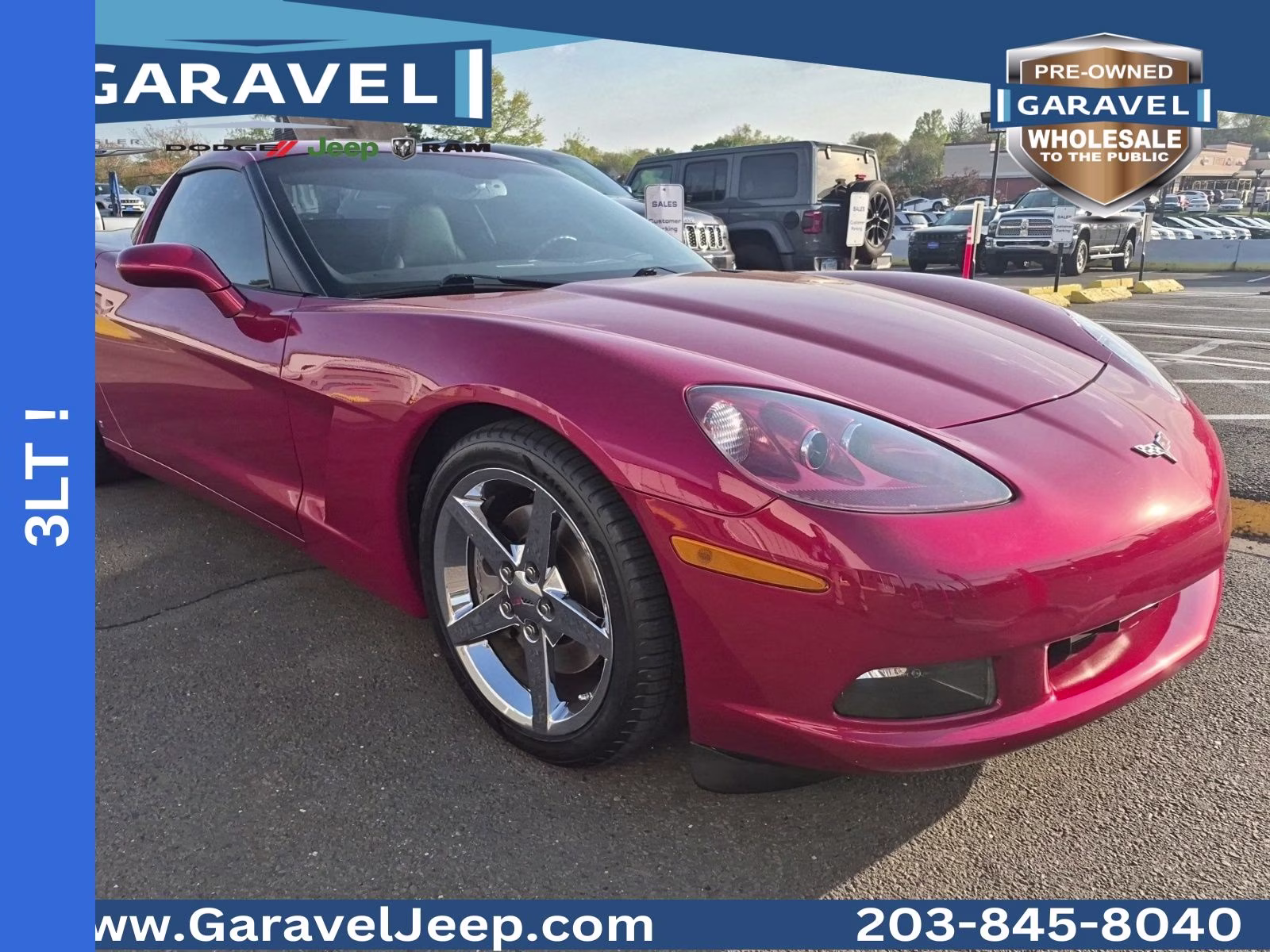 2008 Crystal Red Metallic Tintcoat Chevrolet Corvette Base RWD Coupe