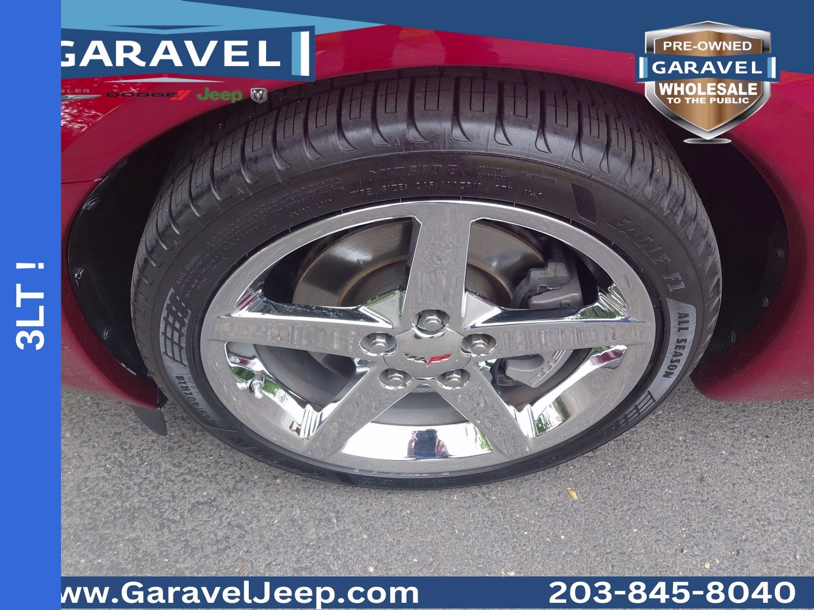 2008 Crystal Red Metallic Tintcoat Chevrolet Corvette Base RWD Coupe