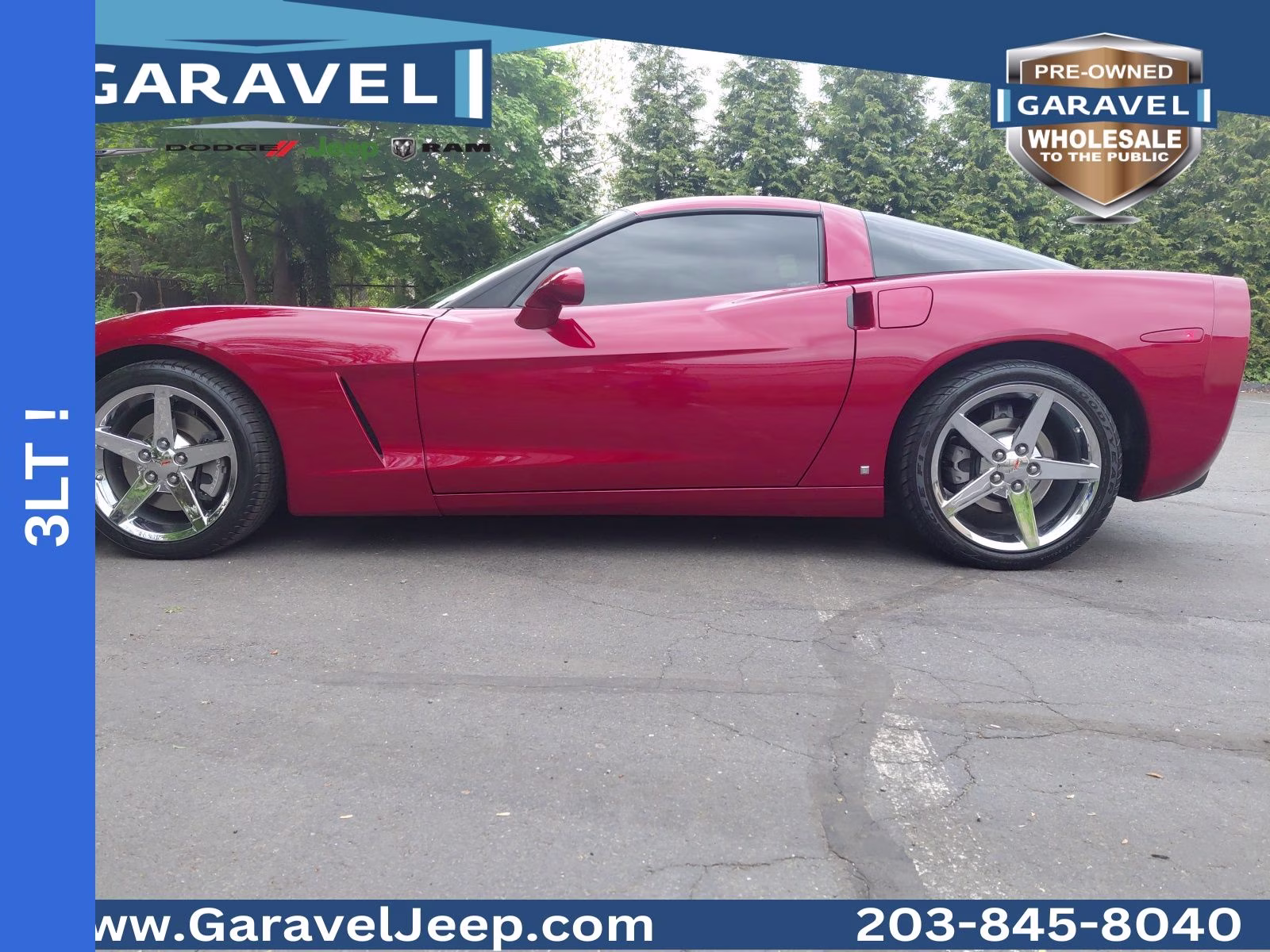 2008 Crystal Red Metallic Tintcoat Chevrolet Corvette Base RWD Coupe