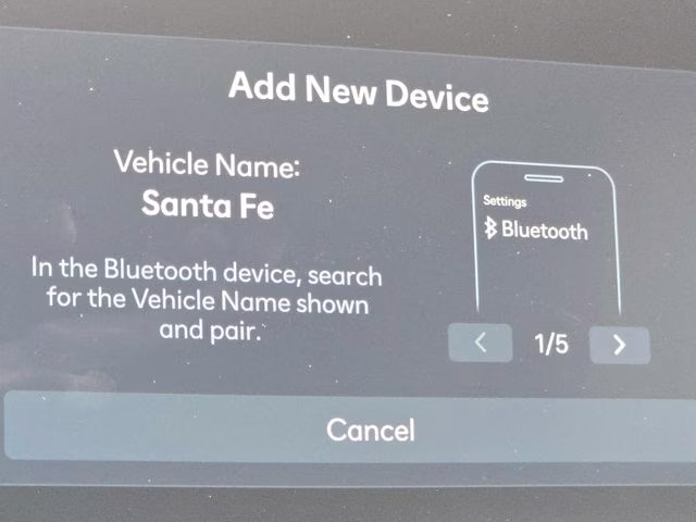 2026 Atlantis Blue Hyundai Santa Fe SEL AWD SUV