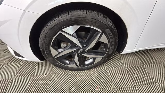 2023 Lunar White Hyundai Elantra Hybrid Limited FWD Sedan