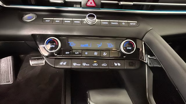 2023 Lunar White Hyundai Elantra Hybrid Limited FWD Sedan