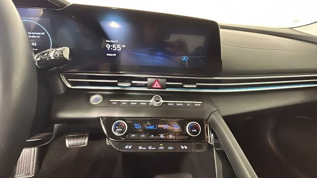 2023 Lunar White Hyundai Elantra Hybrid Limited FWD Sedan
