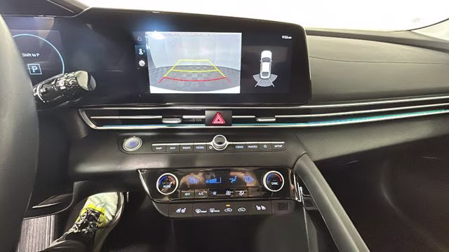 2023 Lunar White Hyundai Elantra Hybrid Limited FWD Sedan