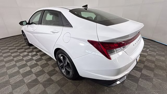 2023 Lunar White Hyundai Elantra Hybrid Limited FWD Sedan