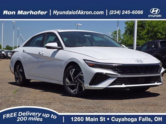 2026 Serenity White Pearl Hyundai Elantra Limited FWD Sedan