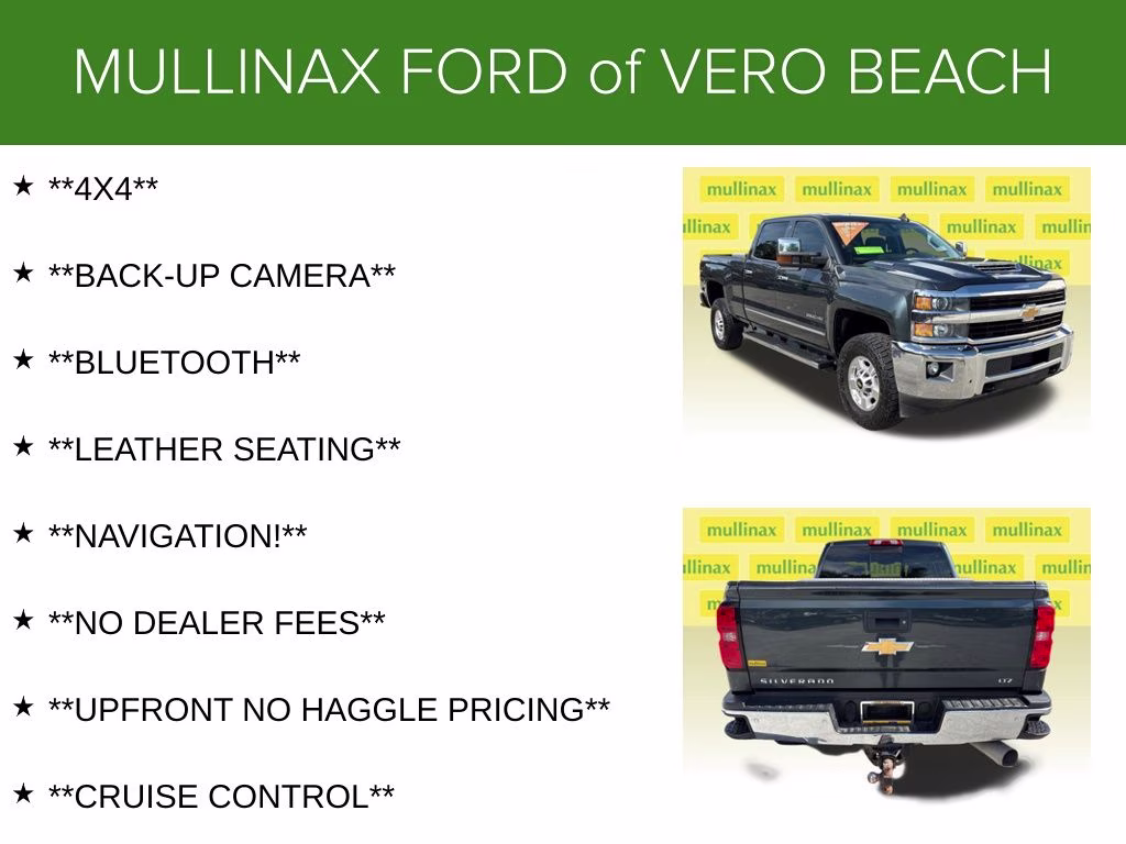 2017 Graphite Metallic Chevrolet Silverado 2500HD LTZ 4X4 Truck