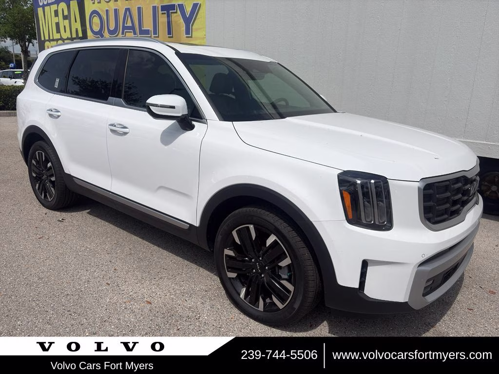 2025 Glacial White Pearl Kia Telluride SX AWD SUV