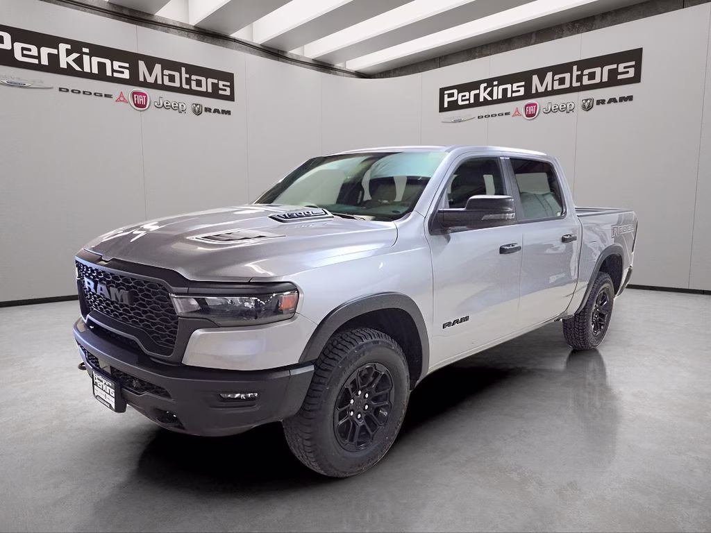 2025 Billet Silver Metallic Clearcoat Ram 1500 Rebel 4X4 Truck