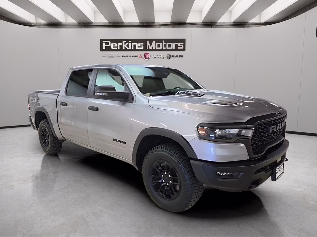 2025 Billet Silver Metallic Clearcoat Ram 1500 Rebel 4X4 Truck
