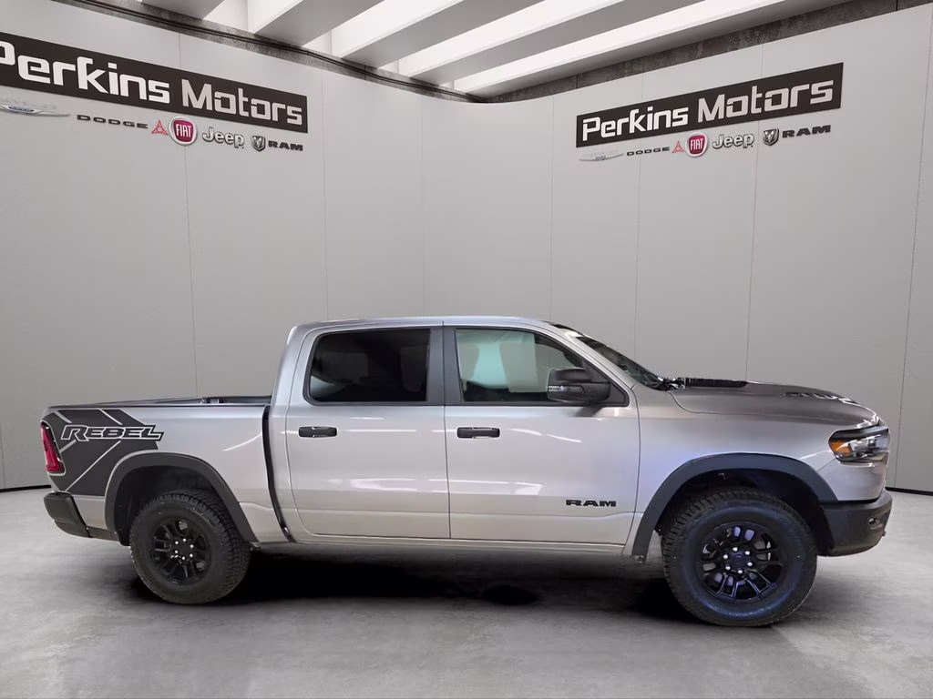 2025 Billet Silver Metallic Clearcoat Ram 1500 Rebel 4X4 Truck