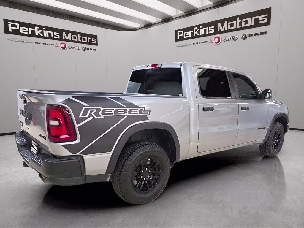 2025 Billet Silver Metallic Clearcoat Ram 1500 Rebel 4X4 Truck
