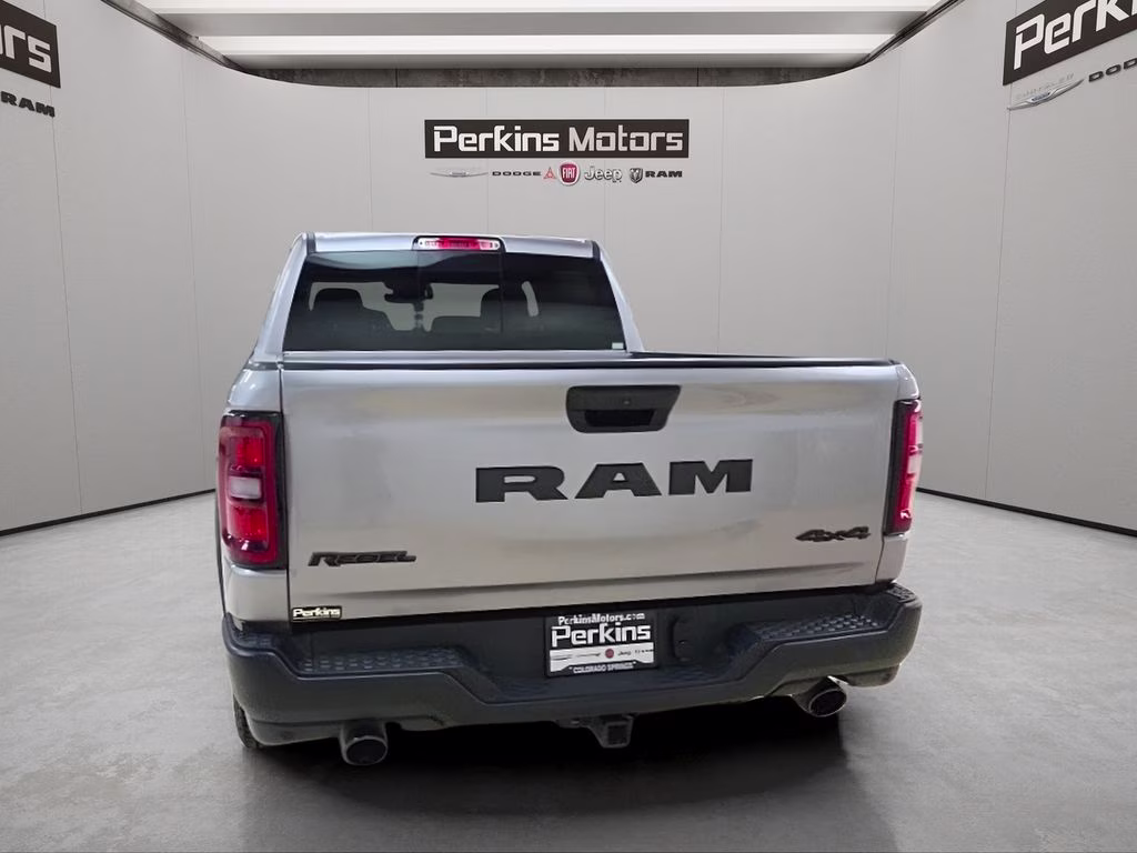 2025 Billet Silver Metallic Clearcoat Ram 1500 Rebel 4X4 Truck