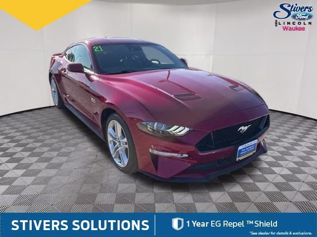2021 Red Metallic Ford Mustang GT Premium RWD Coupe