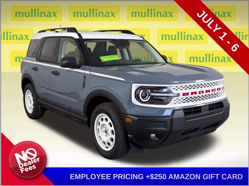 2026 Azure Gray Metallic Tri-Coat Ford Bronco Sport Heritage 4X4 SUV