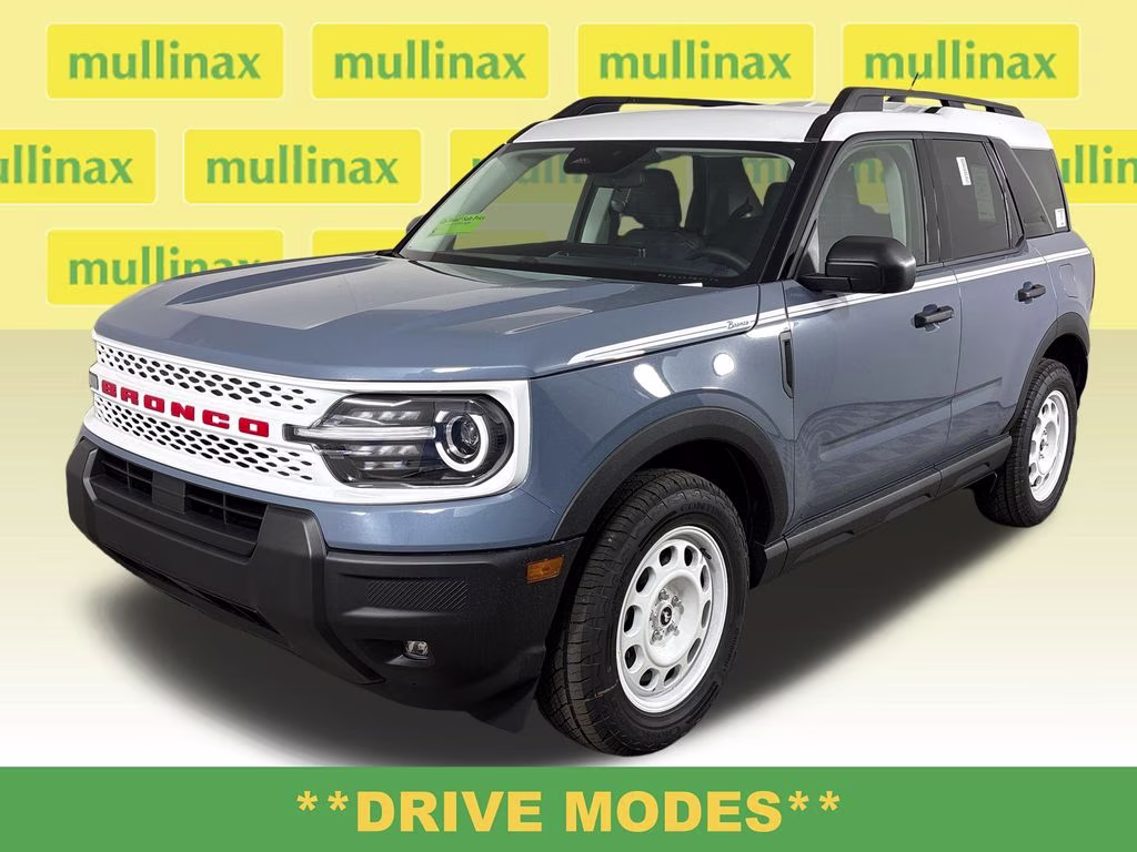 2026 Azure Gray Metallic Tri-Coat Ford Bronco Sport Heritage 4X4 SUV