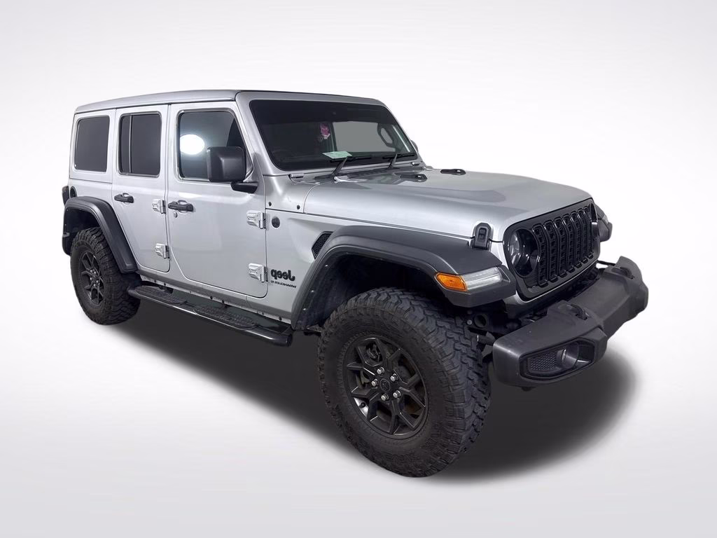 2024 Silver Zynith Clearcoat Jeep Wrangler Sport 4X4 SUV