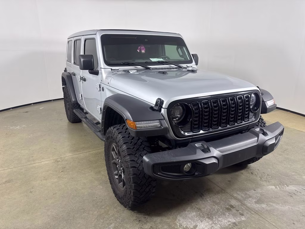2024 Silver Zynith Clearcoat Jeep Wrangler Sport 4X4 SUV