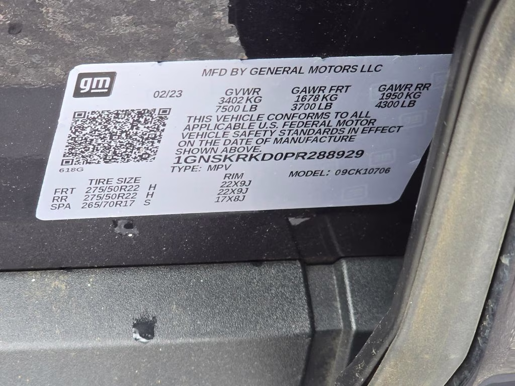 2023 Dark Ash Metallic Chevrolet Tahoe RST 4X4 SUV