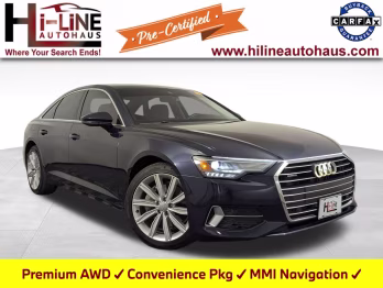 2020 Firmament Blue Metallic Audi A6 2.0T Premium AWD Sedan