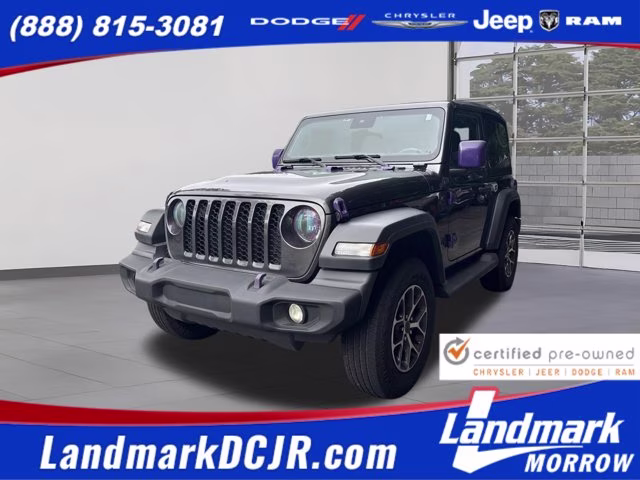 2024 Granite Crystal Metallic Clearcoat Jeep Wrangler Sport S 4X4 Convertible