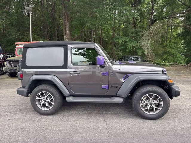 2024 Granite Crystal Metallic Clearcoat Jeep Wrangler Sport S 4X4 Convertible