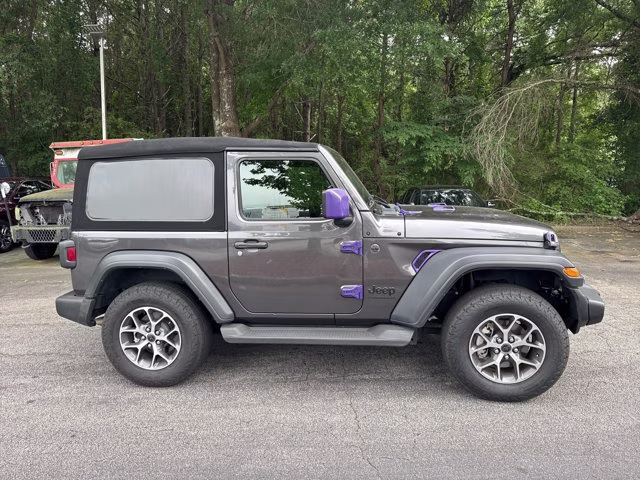 2024 Granite Crystal Metallic Clearcoat Jeep Wrangler Sport S 4X4 Convertible