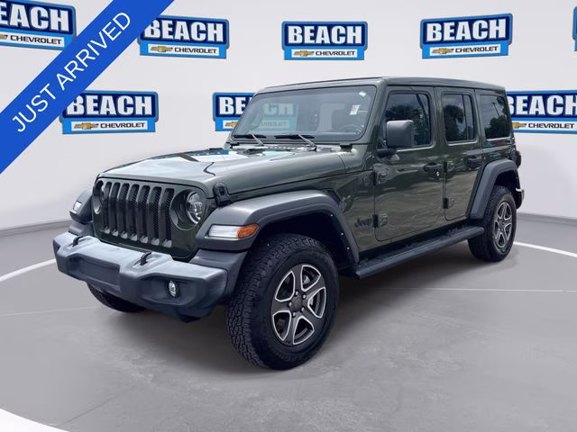 2022 Sarge Green Clearcoat Jeep Wrangler Unlimited Sport 4X4 SUV