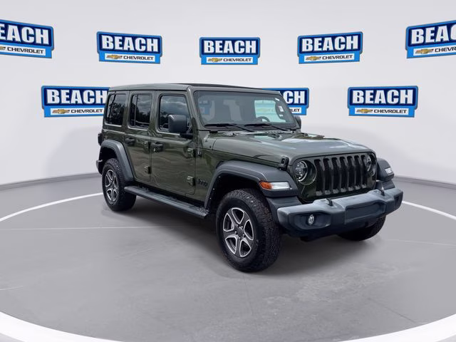 2022 Green Clearcoat Jeep Wrangler Unlimited Sport 4X4 SUV