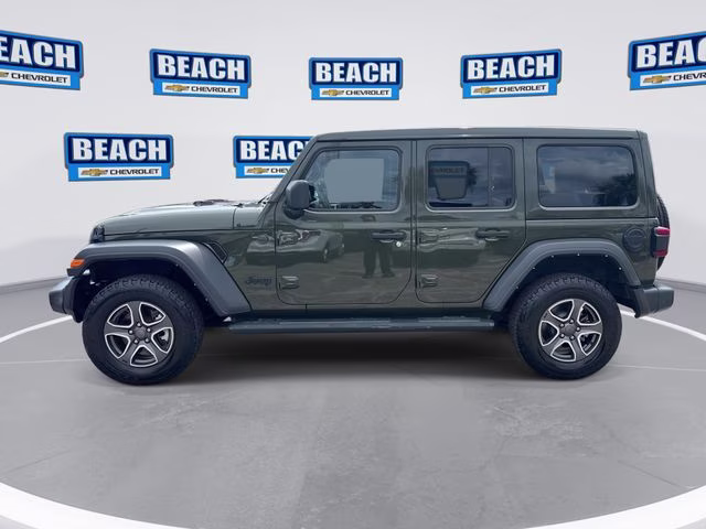 2022 Green Clearcoat Jeep Wrangler Unlimited Sport 4X4 SUV
