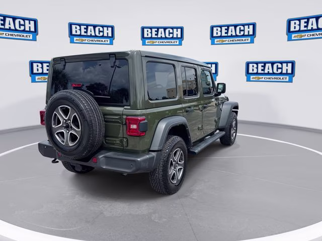 2022 Green Clearcoat Jeep Wrangler Unlimited Sport 4X4 SUV