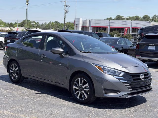2025 Gun Metallic Nissan Versa 1.6 SV FWD Sedan