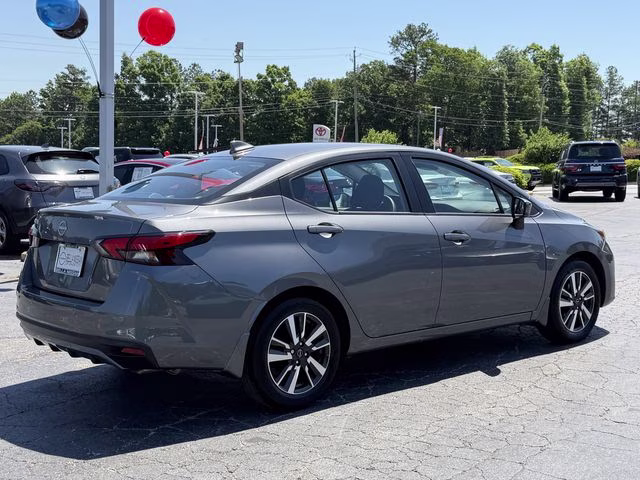 2025 Gun Metallic Nissan Versa 1.6 SV FWD Sedan