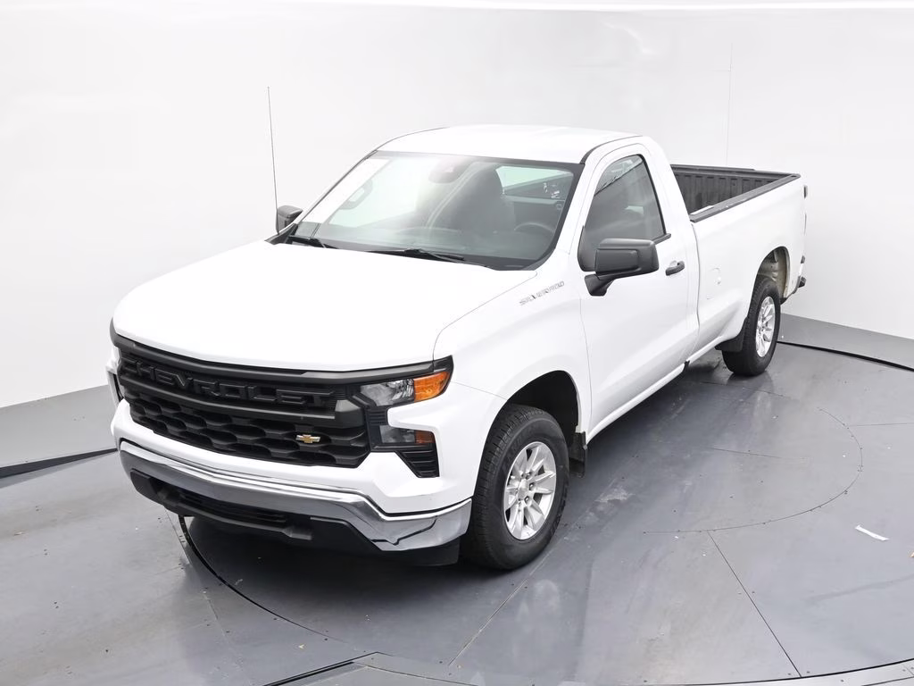 2022 Summit White Chevrolet Silverado 1500 WT RWD Truck