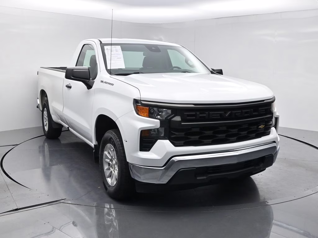 2022 Summit White Chevrolet Silverado 1500 WT RWD Truck