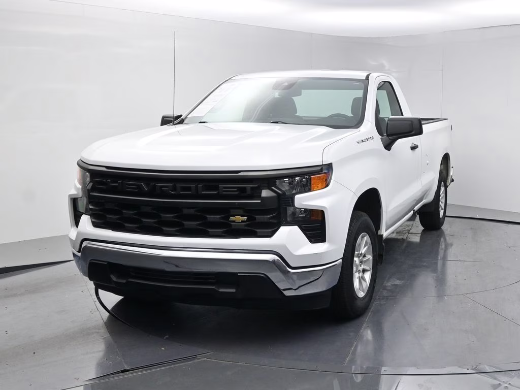 2022 Summit White Chevrolet Silverado 1500 WT RWD Truck