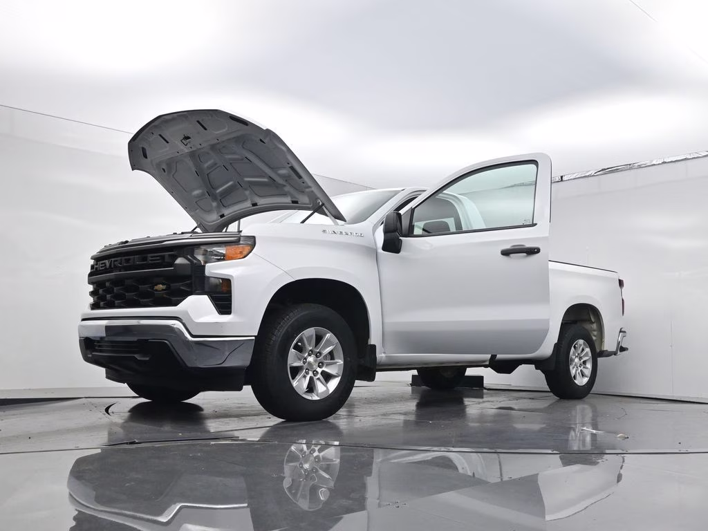 2022 Summit White Chevrolet Silverado 1500 WT RWD Truck
