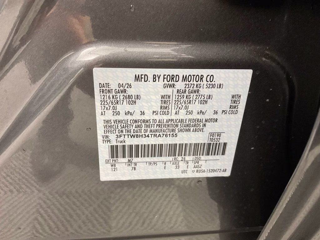 2026 Gray Metallic Ford Maverick XLT FWD Truck