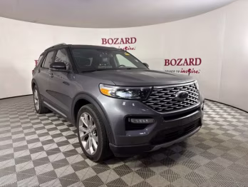 2021 Gray Metallic Ford Explorer Platinum RWD SUV