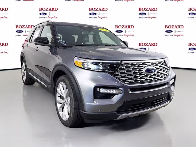 2021 Gray Metallic Ford Explorer Platinum RWD SUV