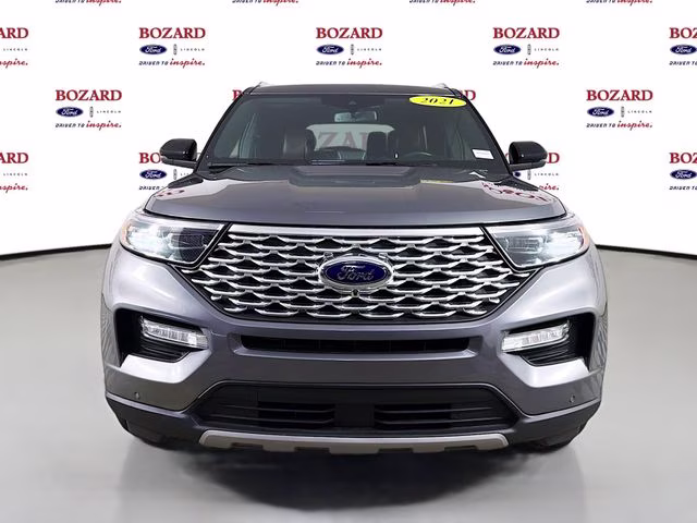 2021 Gray Metallic Ford Explorer Platinum RWD SUV